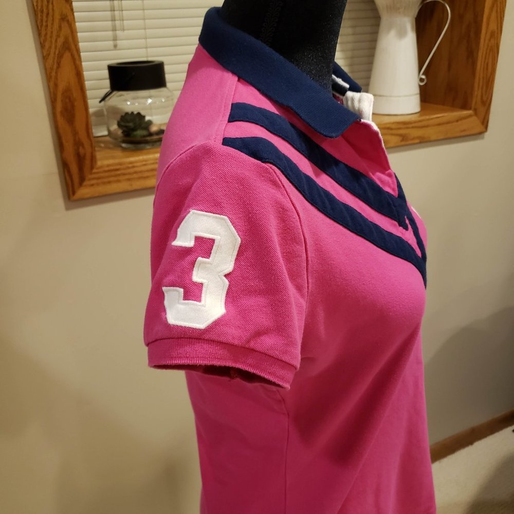 U.S. Polo Assn. Fuchsia Polo Shirt Size L - Picture 4 of 6